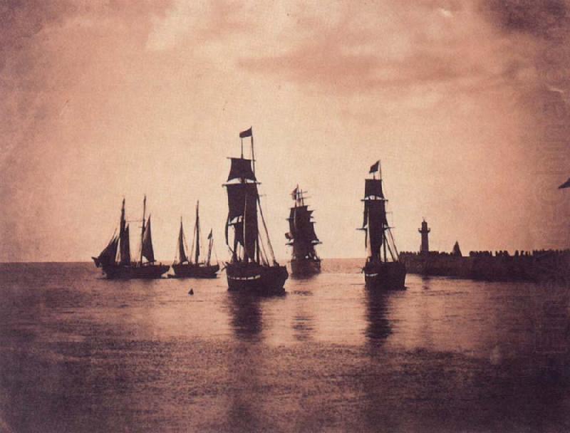 Ship leaving  Harbor, Gustave Le Gray